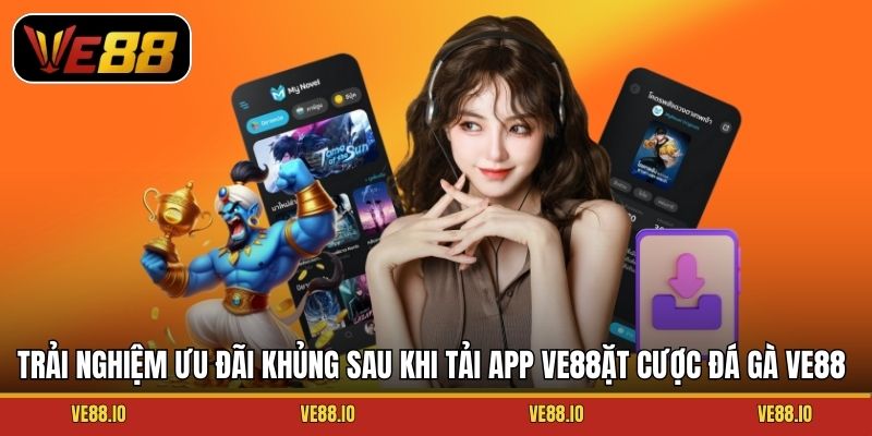 Trải nghiệm ưu đãi khủng sau khi tải app Ve88